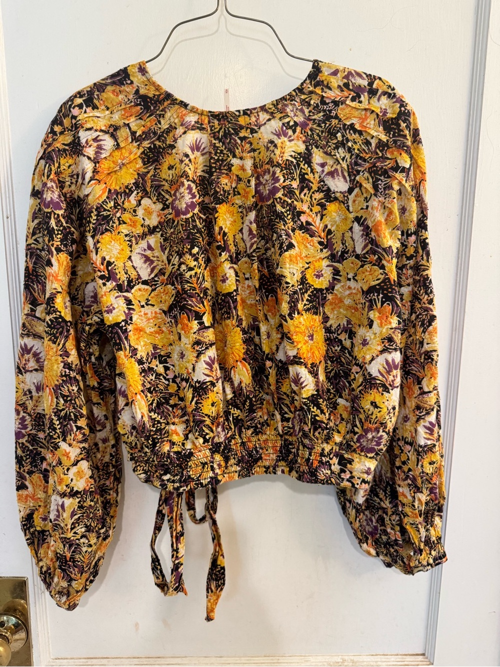 Free People Floral Wrap Top - Picture 4 of 4